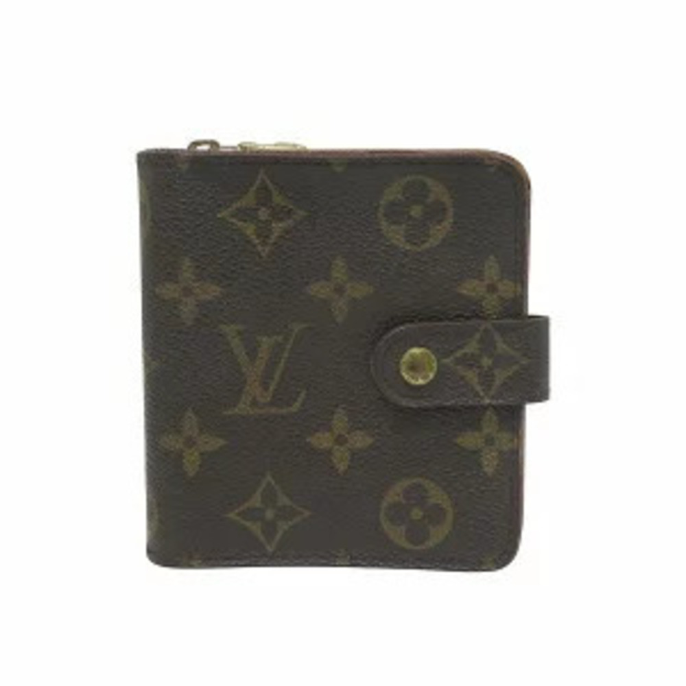 Louis Vuitton Monogram Compact Zip Bi fold Wallet